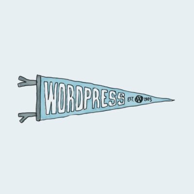 WordPress Logo Pennant